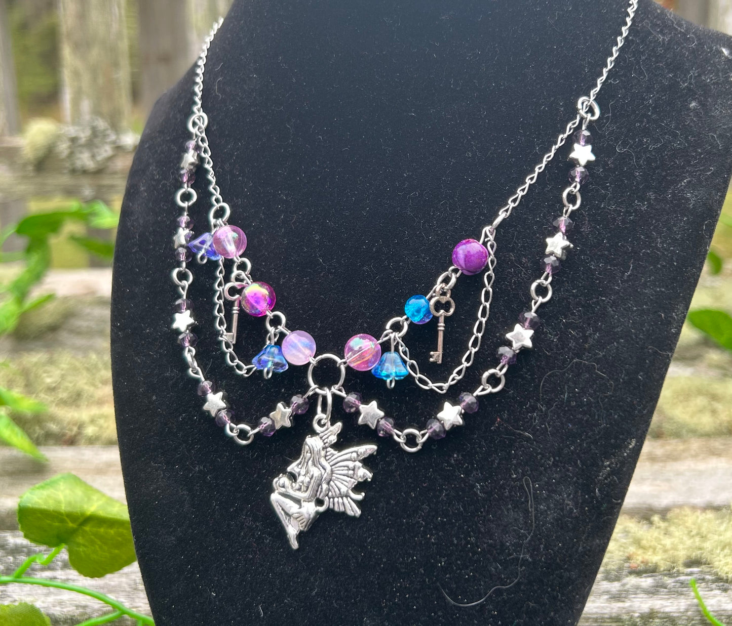 Purple Twinkle Fairy Necklace