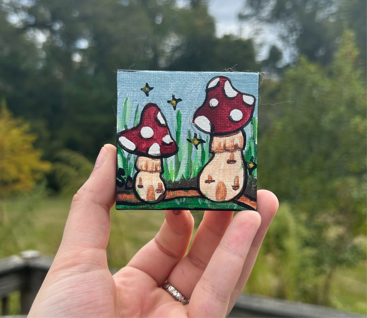 Small Mushroom Painting